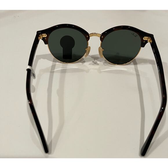 Ray-Ban Clubround Classic Sunglasses Red Havana Frame Green Lenses - Picture 4 of 6